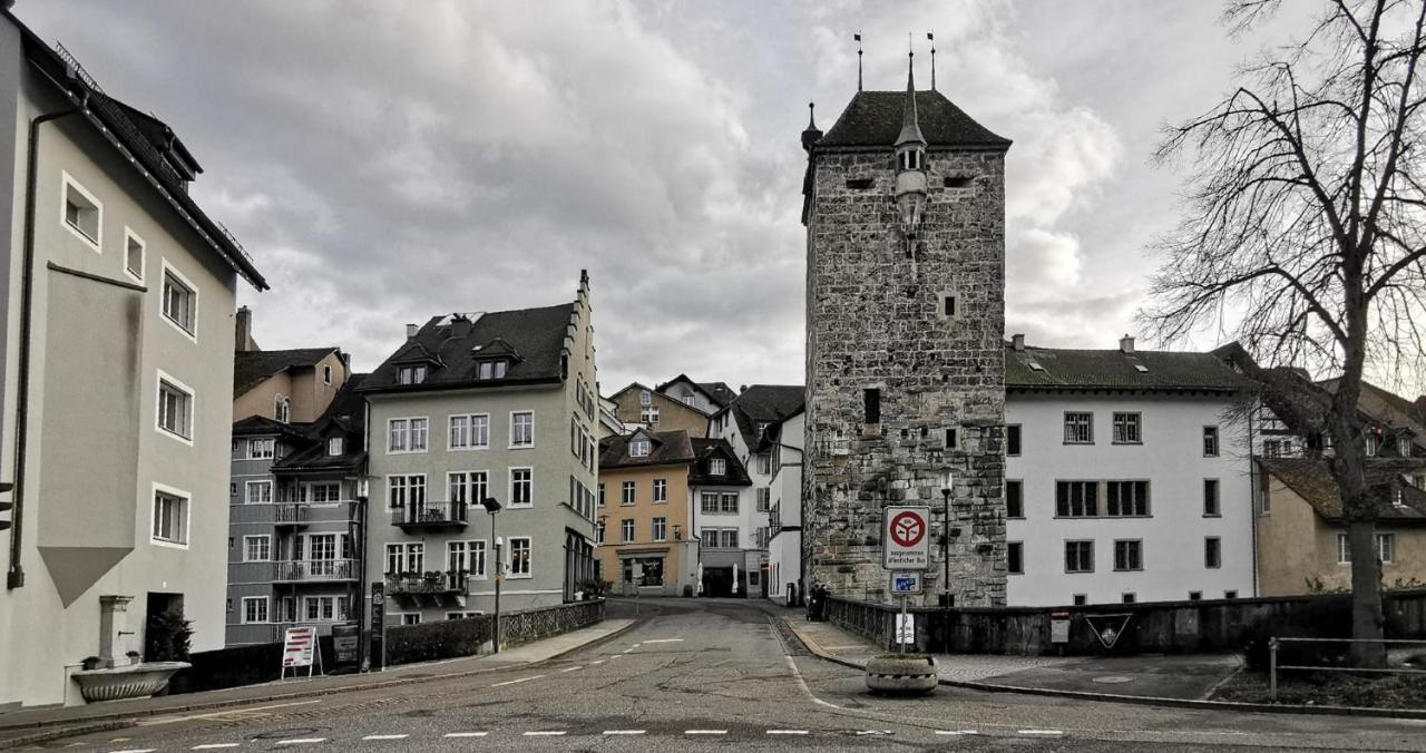 Blick Auf Schwarzen Turm - Freihofapartments Brugg  Exterior foto